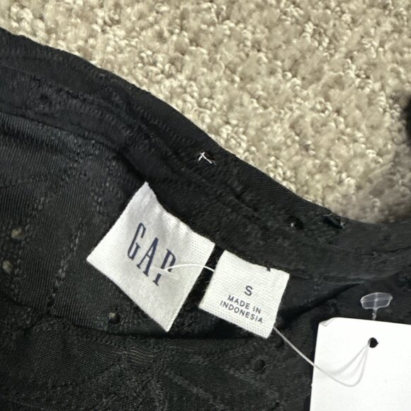 Gap Blouse Black Short Sleeve Women’s Size Small NWT - Picture 9 of 11